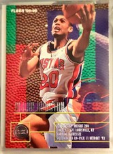 Allan Houston - NBA 1995-96 Fleer #52 - Detroit Pistons 