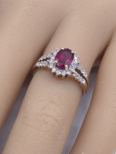 Rubin ring gold - „rubin,