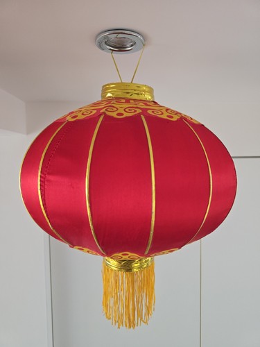 Chinesische hängelaterne mit - hängelaterne,