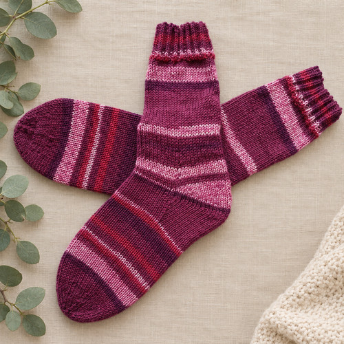 Dicke handgestrickte socken - dicke,