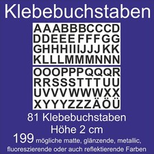 Klebebuchstaben 2 cm A-Z