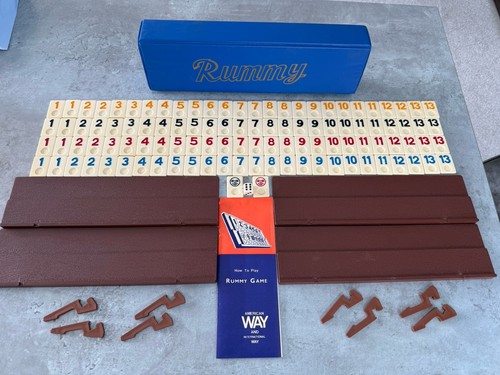 Vintage rommé fliesenspiel - rommé,