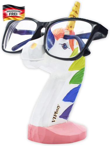 Holz brillenhalter einhorn - holz,