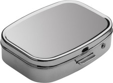 Pillendose Metall 2 Fächer