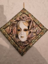 Wanddeko Deko Maske Porzellanmaske Gesicht Harlekin