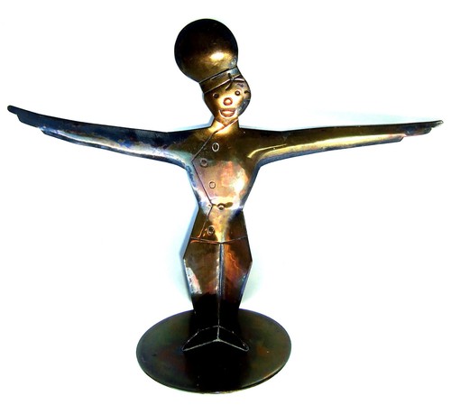 Art deco metall - art, figur