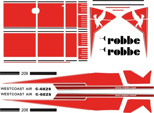 Robbe modellsport dekorsatz - robbe,