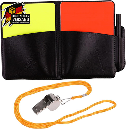 Schiedsrichter set mit karten - schiedsrichter,