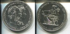 HABSBURG ÖSTERREICH 1879 - 2 Gulden in Silber, vz - SILBERHOCHZEIT Franz + Sissi