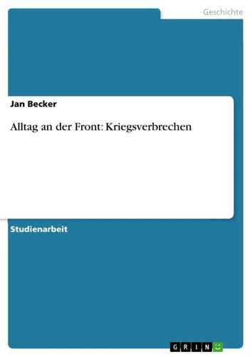 Alltag der front - an,