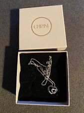 333 Weißgold CHRIST Anhänger mit Diamanten und Kette