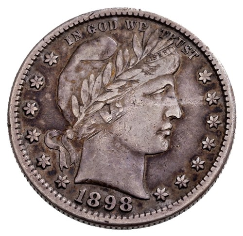 1898 25c barber quarter - 1898-s, in
