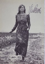 Vivi Bach signiert Karte Original Unterschrift Signatur Autogramm Signed