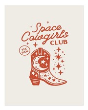 Space Cowgirls Club Wandkunst