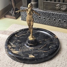 Jugendstil - Marmorschale Akt