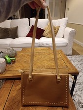 Etienne Aigner Handtasche Tasche Leder Ledertasche Henkeltasche Beige Cognac