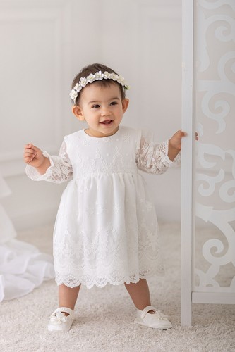 Ecru kleid spitze - kleid,