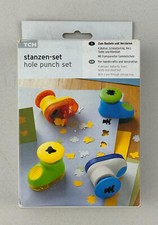 4er Stanzen Set TCHIBO TCM Herz + Kleeblatt + Schmetterling + Bär