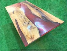 Roter Epoxid Kaffee Ess Table