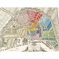 Vintage bunte Amsterdam Karte