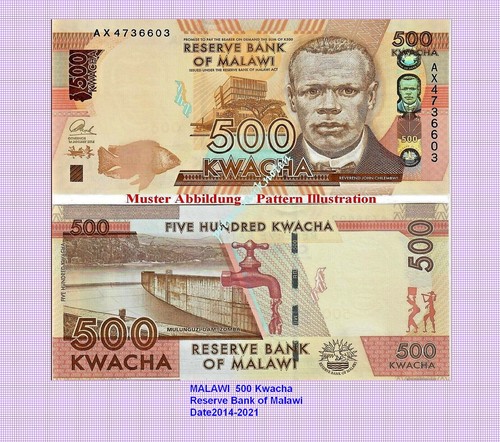 Malawi 500 kwacha 2014 - kwacha, unc