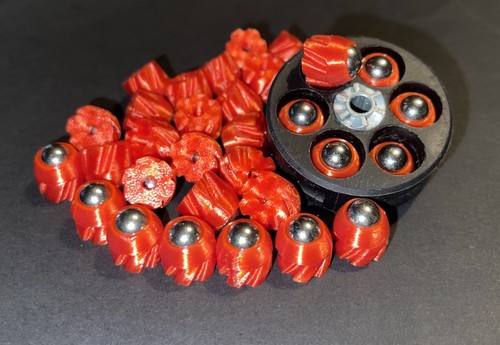 36x 8mm steel - 8mm, steel-ball-halter
