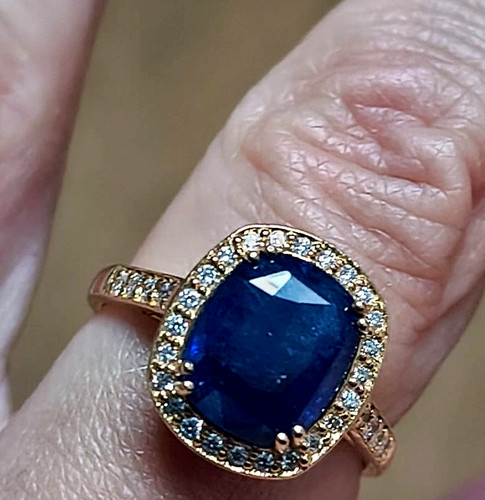 Ring 18kt gold intense sri - 18kt,