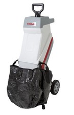 Ikra Elektro Messerhäcksler 2500W Häcksler Gartenhäcksler Schredder 45L Fangsack