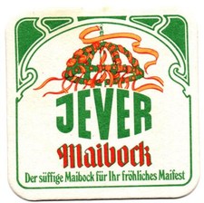 JEVER MAIBOCK BRÄU BIER BRAUEREI 1 BIERDECKEL 50-60 Jahre alt