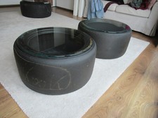 2 x Rennreifen Deko/Beistell-Tisch, Couchtisc