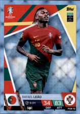 Topps EURO EM Germany 2024 Card POR 15 - Rafael Leao - CRYSTAL