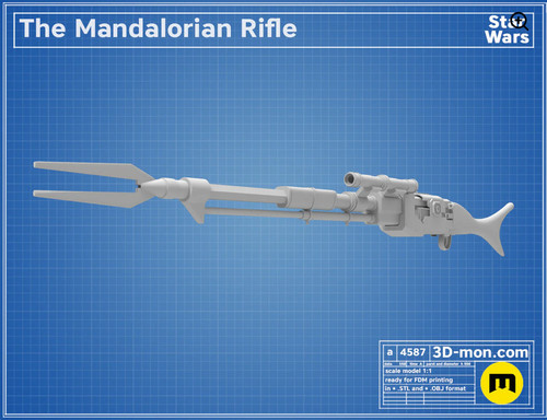 Din djarin mandalorian rifle - din,