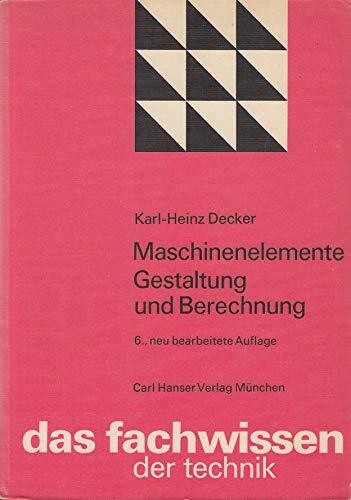 Maschinenelemente gestaltung - maschinenelemente,