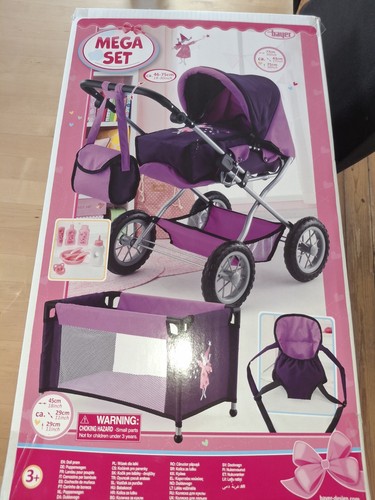 Bayer puppen mega - set:, wagen