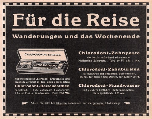 Chlorodont zahnpasta 1928 - 1928,
