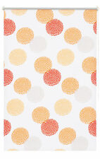 Klemmfix Rollo Belam Klemmrollo Licht & Sichtschutz Rollo weiß orange gemustert 