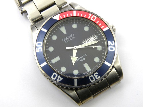 Herren seiko quartz pepsi - herren,