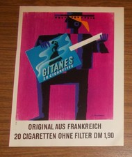Seltene Werbung GITANES