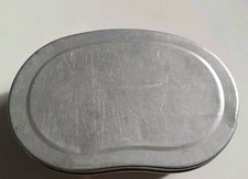 Besonders große ca. (6 x 19 cm) DDR Brotbüchse/Stullendose Alu  Ostalgie 80er