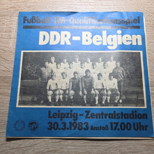 Programmheft ddr gegen - programmheft, belgien
