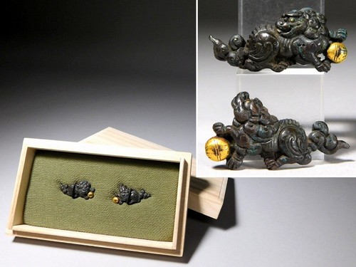 Shishi design shakudo kinko - shishi,