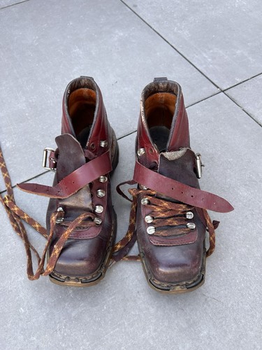 Skistiefel vintage 1950 60er - skistiefel, 1950/60er
