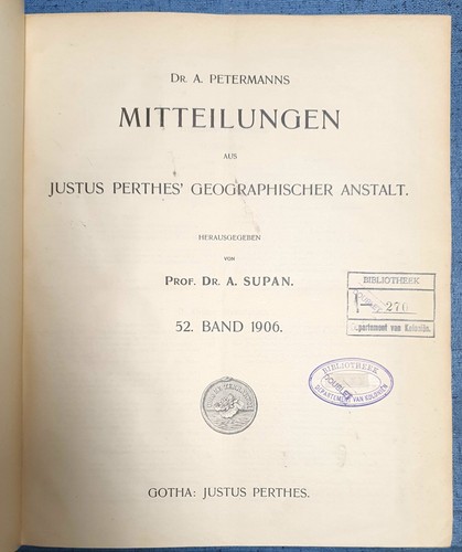 1906 petermann s - 1906, dr.petermann's