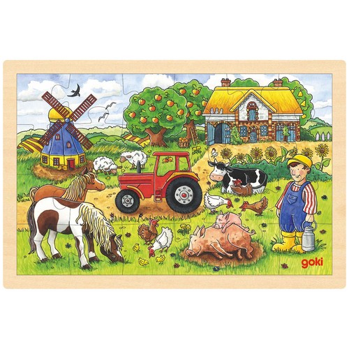 Goki einlegepuzzle müllers - goki,