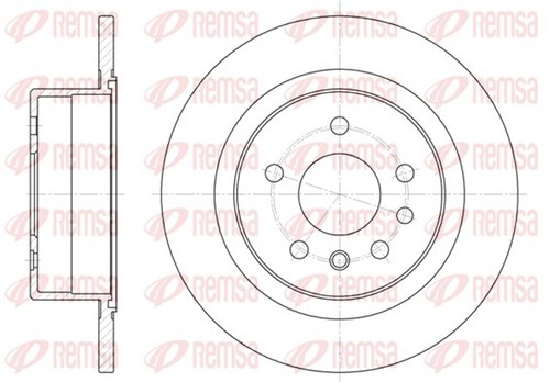 Remsa bremsscheibe 6488 00 - 2x,