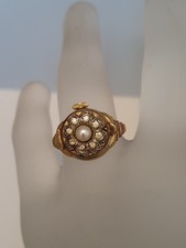 Vintage Uhr Condor Ring Uhr gold Uhrenring Handaufzug Fingeruhr antik