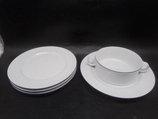 5-Teiliges Konvolut Friesland Porzellan,Jeverland kleine Brise,Weiß/Blau