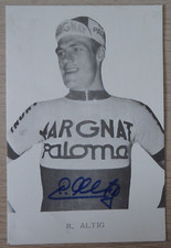 Autogramm deutscher Radrennfahrer und Weltmeister Rudi Altig (104472)