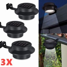 3x Solarleuchten Dachrinnenleuchte LED Aussenlampe Tageslichtsensor Regenrinne