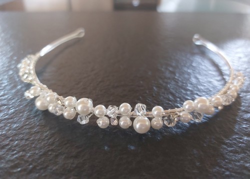 Haarreif diadem brautschmuck - haarreif,